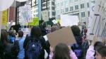 32nd Ward Scott Waguespack infront of crowds at previous rally SchoolFundingRally